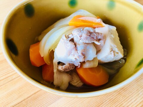 あまり野菜で☆豚肉と豆腐の煮物
